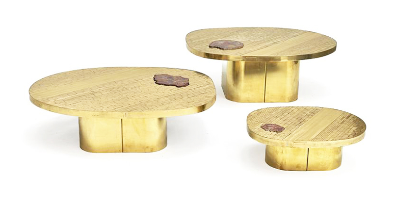 Georges mathias-ovali legno fossile